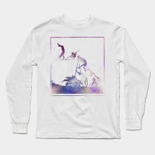 Tightrope Shadow in Amethyst Long Sleeve T-Shirt